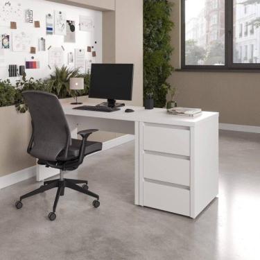 Imagem de Escrivaninha Mesa Escritório com Gaveteiro Ficus 170cm CabeCasa MadeiraOriginals Branco...