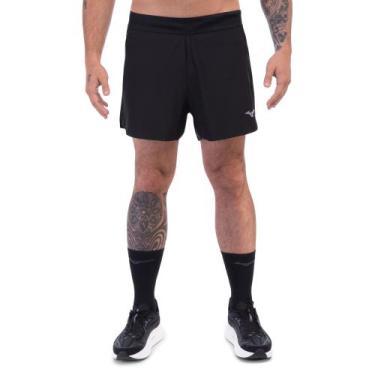 Imagem de Shorts de Corrida Mizuno High 4 Masculino, Preto, GG