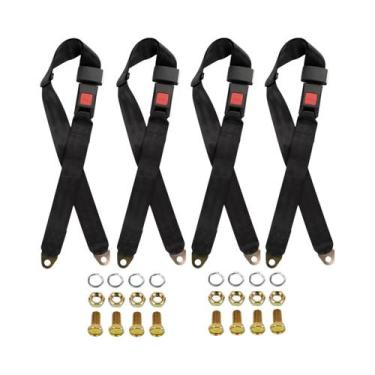 Imagem de Kit De Cinto De Segurança Ajustável De 2 Pontos Para Cadeira De Rodas 