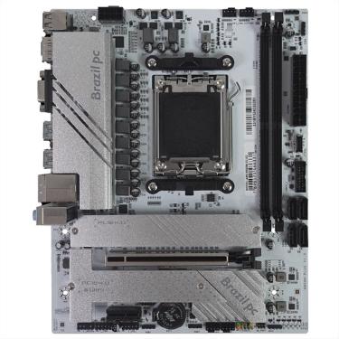 Imagem de Placa Mãe Brazil PC BPC-B650M.2/2.5G - AM5 - ATX, DDR5, 2x M.2 NVMe, Rede Gigabit, USB 3.2, HDMI/DP/VGA - Branco