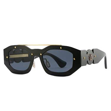 Imagem de Retro Frame Sunglasses Gradient Eyewear Women Luxury Sun Glasses Men Fashion Rectangle Jelly Sunglasses with Metal Hinges UV400,C7,china