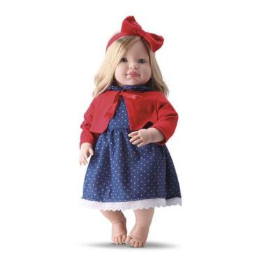 Imagem de Boneca Bebe Grande Louise Com Cabelo - Bambola Brinquedo