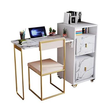 Imagem de Mesa de computador Tabela de laptop dobrável de luxo leve com rodízios com rodízios multifuncionais móveis telescópicos de uma peças de estante de peças cadeira de mesa prejudicável Mesa de trabalho p
