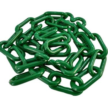 Imagem de 50 Mt Corrente Plástica Isolamento Calha Chuva Elo Grande Verde