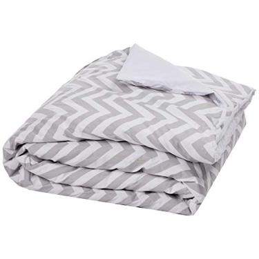 Imagem de Biramar Baby Edredom Solteiro/Kids Dupla Face E Duvet(2 40X1 70) Chevron Cinza Cinza