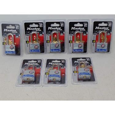 Imagem de Trava mestre de 3,8 cm. Cadeado de a o laminado com 3,8 cm. Corrente