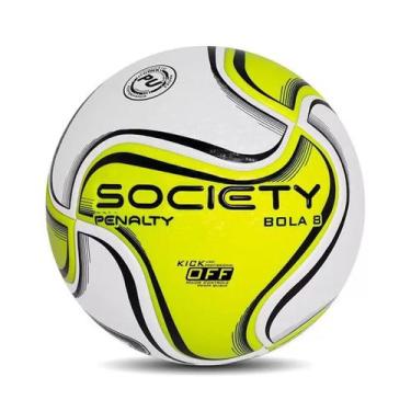 Imagem de Bola Futebol Society Penalty 8 X Oficial Branco/Amarelo