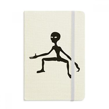 Imagem de Caderno Alien Monstro Alienígena Oficial de Tecido Capa Rígida Clássico Diário