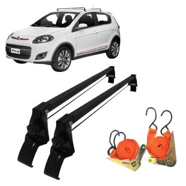 Imagem de Rack De Teto Vhip Novo Palio 2012 A 2017 + 2 Cintas Catraca