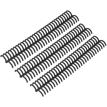 Imagem de Anéis de Ligação de Plástico, Pente de Ligação à Prova de Ferrugem e Corrosão, Reutilizáveis, 10 Peças, Resistente Ao Desgaste, Pp para Escritório para Estudantes (Preto)