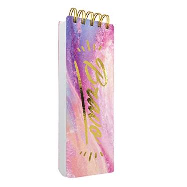 Imagem de KiDEPOCH Bloco de notas espiral, capas resistentes, 7 x 21 cm, 300 páginas, notas salpicantes para escola, personagem Bravo