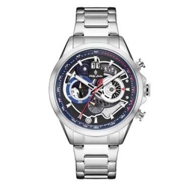 Imagem de Relógio Phillip London Masculino Ref: Pl80389623m Az N Cronógrafo Prateado