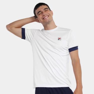 Imagem de Camiseta Fila Fbox ii Masculino Branco e Marinho