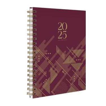 Imagem de Agenda Planner Semanal 2025 Geometrics Triângulos Marsala