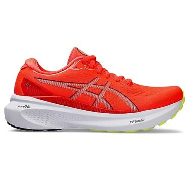 Imagem de ASICS Tênis de corrida feminino Gel-Kayano 30, Nascer do sol, vermelho/preto, 34