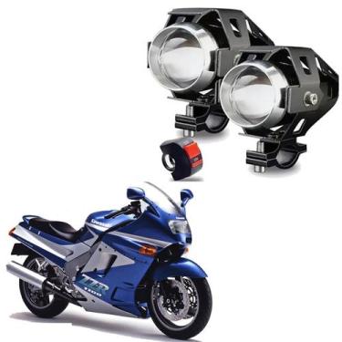 Imagem de Kit Led Farol de Milha Moto Kawasaki Ninja ZZR 1100CC 1991 1992 1993 U
