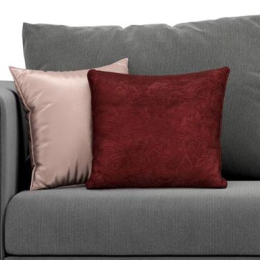 Imagem de Kit com 2 Capas Luxuosas para Almofadas Várias Cores 44x44 - ARADECOR,