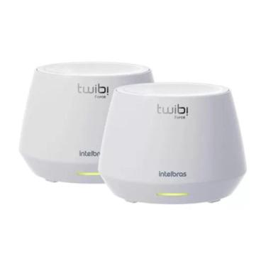 Imagem de Conjunto roteador intelbras twibi force ax giga wifi 6 mesh