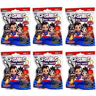 Imagem de Ooshies DC Bag Tags Super Heroes Series 1 Blind Bag LOT Bundle of (6)
