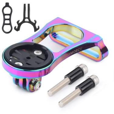 Imagem de Dymoece Suporte para Garmin Edge 1040 840 830 530 Suporte frontal estendido compatível com câmera de ação esportiva e lanterna de bicicleta