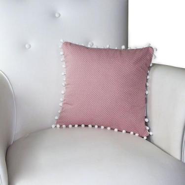 Imagem de Almofada Decorativa com Refil - Laura Baby, Poá Ferrugem