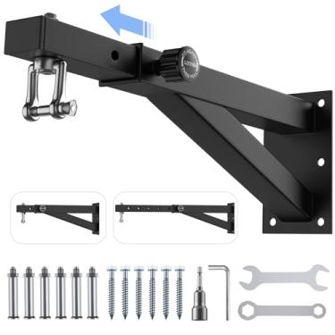Imagem de Gancho de saco pesado – Suporte de parede para saco de boxe, suporte de parede de saco de boxe resistente ajustável, suporte de saco de pancada para casa ou academia, para saco de kickboxing, bolsa de Muay Thai, etc. (suporta até 800 Ib)