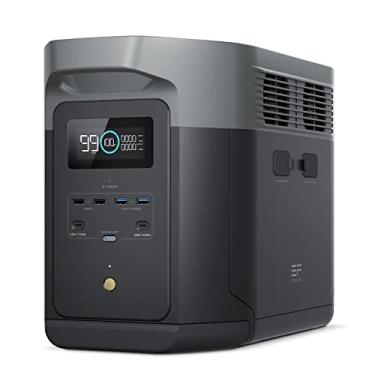 Imagem de EF ECOFLOW Estação de Energia Portátil DELTA 2 Max, 2048 Wh, Carregamento Rápido de 0 a 80% em 68 Min, 6 Tomadas CA de 2400W (X-Boost 3400W), Energia para Falta de Energia e RVs (120V US)