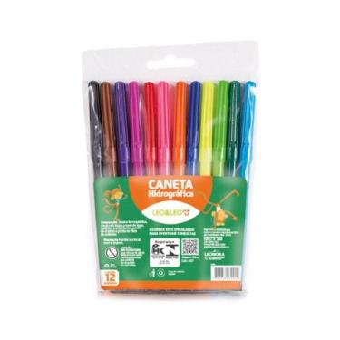 Imagem de Canetinha Hidrográfica 12 Cores - Leo e Leo - LEO&LEO
