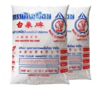 Imagem de Farinha De Arroz Glutinoso Motigome 500g - (Kit com 2) - Fthai Flour