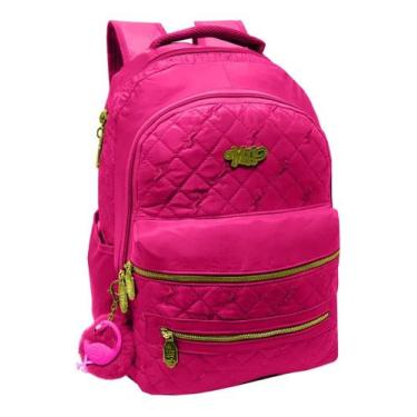 Imagem de Mochila Feminina Pompom Chaveiro Flamin Michele Hobbs Mh3971