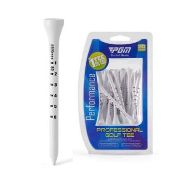 Imagem de Tee de Madeira Profissional Pro Golf Master Kit 30 Unds 83mm - PGM, Br