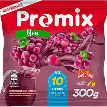 Imagem de Refresco Pó Promix Caixa Com 10 Unidades De 300G - Uva