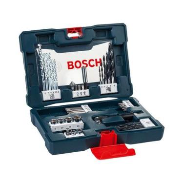 Imagem de Kit de Acessórios p/ Furar e Parafusar 41 peças V-Line Bosch, Azul