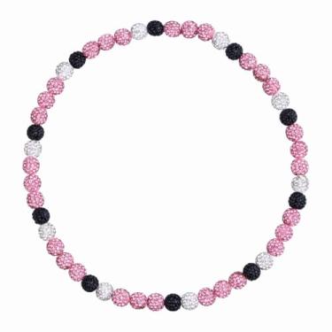 Imagem de NUKAYAI Colar de beisebol 40,6 cm/45,7 cm Ice Collection Chain Accessories for Men Glitter Rhinestone Sparky Clay Beaded Inspired Discoball Baseball Drip Colares Presentes para jogadores de beisebol