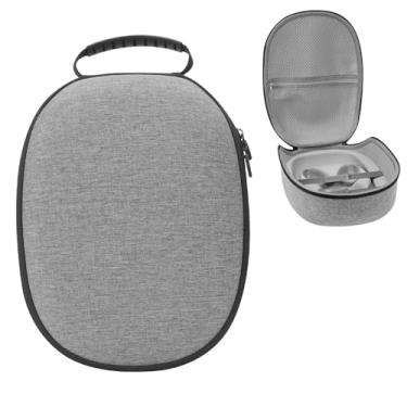 Imagem de GEEKRIA Estojo rígido de transporte compatível com Meta Quest 3, bolsa portátil à prova de quedas e arranhões protege dispositivos e acessórios de realidade virtual, capa de fone de ouvido VR adequada