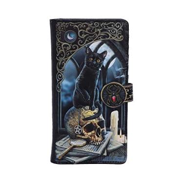 Imagem de Nemesis Now Bolsa Lisa Parker Spirits of Salem Black Cat Skull Map em relevo, 18,5 cm
