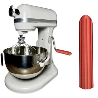 Imagem de Alça para batedeira KitchenAid – Compatível com Pro 5 Plus, acessório de batedeira com aderência confortável para maior estabilidade e conveniência (vermelho)
