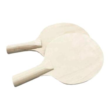 Imagem de Pegciuho Tabela de tênis de mesa raquetes de tênis diy em branco inacabado de madeira pingpong remos de garotas e meninos de garotos DIY Pintura criativa DIY