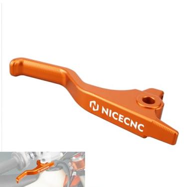 Imagem de NICECNC Alavanca de freio curta universal Dirt Bike compatível com KTM 125-500 SX SXF XC XCF XCW EXC EXCF 2014-24, compatível com Husqvarna 250 350 450 501 TE FE 2014-16 250 350 450 TC FC 14-24