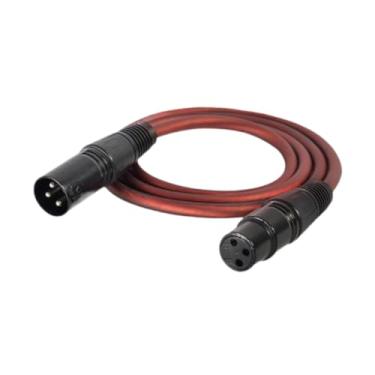 Imagem de simhoa XLR macho para fêmea cabo de microfone microfone misturadores de cabo de áudio liga de zinco portátil 3 pinos para ktv home theater som de palco, 10 Milhões