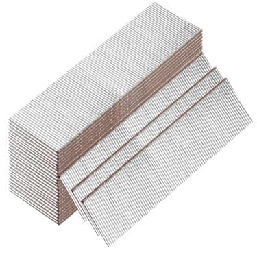 Imagem de SITLDY Pregos Brad galvanizados de calibre 18, cabeça em T marrom, pacote com 2000 unidades, pregos pequenos de acabamento para pistola pneumática, elétrica 18GA Brad Nailer