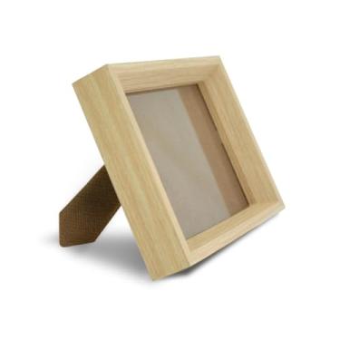 Imagem de Porta-Retrato Vazado Fundo 15x21 Design Moderno e Elegante para Decorar sua Casa ou Escritório (Natural)