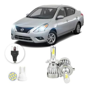Imagem de Lampadas Led Nissan Versa 2016 A 2020 H4 20000lm - V10, Branco