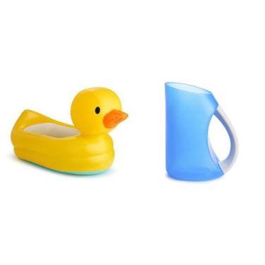 Imagem de Banheira inflável para bebês Munchkin Duck com alerta de calor azul