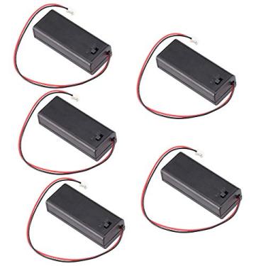 Imagem de Ferwooh 5 peças 3V AAA suporte de bateria caixa de armazenamento caixa de armazenamento ON/OFF interruptor PH2.0 JST conector macho para BBC Micro: bit microbit