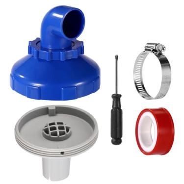 Imagem de Lyreh Conjunto de 5 peças de bocal de jato de piscina, acessórios de bocal giratório de 360° para entrada de piscina, jato de retorno para bico de spa Intex, peças de reposição, acessórios