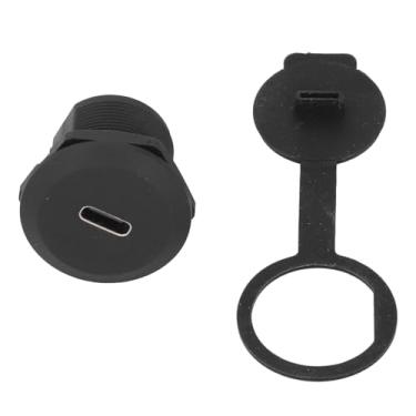 Imagem de Tomada Industrial à Prova de água, Acoplador de Montagem Em Painel, Usb Tipo C, Soquete de Montagem Com Tampa contra Poeira, Design de Travamento de Rosca para Condições Adversas