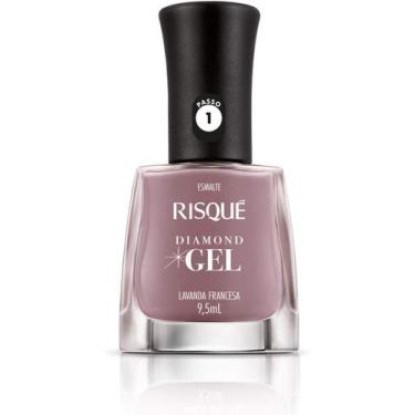 Imagem de Esmalte Risque Diamond Gel 9,5 ml - Lavanda Francesa - Risqué