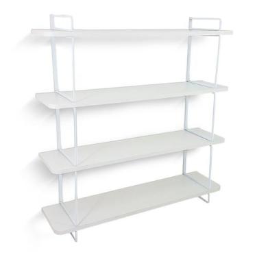 Imagem de Estante Decorativa Gênova Para Livros Com 4 Prateleiras - Genus Móveis