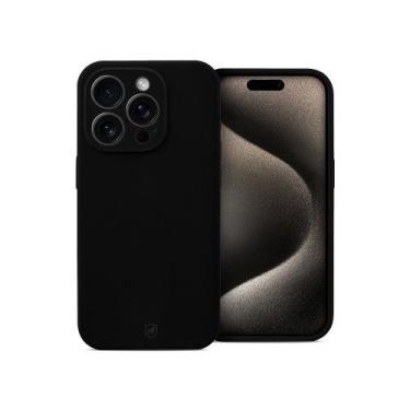 Imagem de Capa case capinha para iPhone 15 Pro Max - Silicon Premium Preta - Gsh
